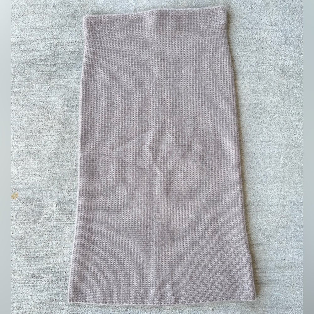 Polo Ralph Lauren brown tan mocha wool cashmere blend midi skirt NWT